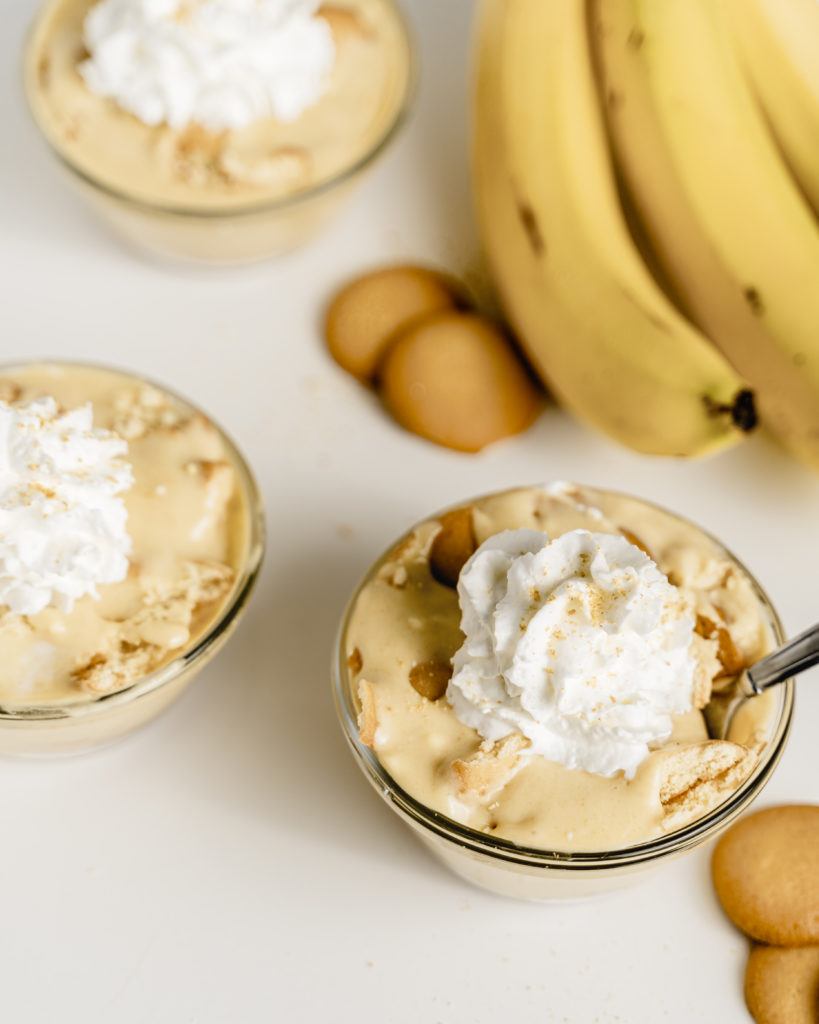 Banana Pudding Cups with Whipped Cream